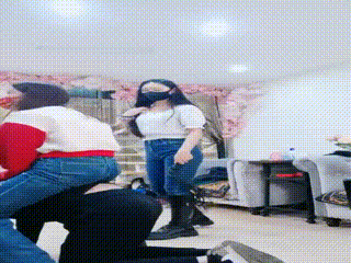 套路牛仔裤双女室内起码