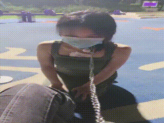 红色高跟鞋黑丝长腿暴力踩踏肚子 (3)